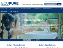 Tablet Screenshot of ecopure.com